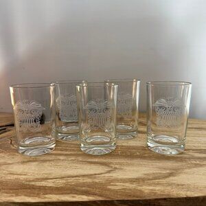 Vintage - Navy Officer Crest - Cocktail - Glasses